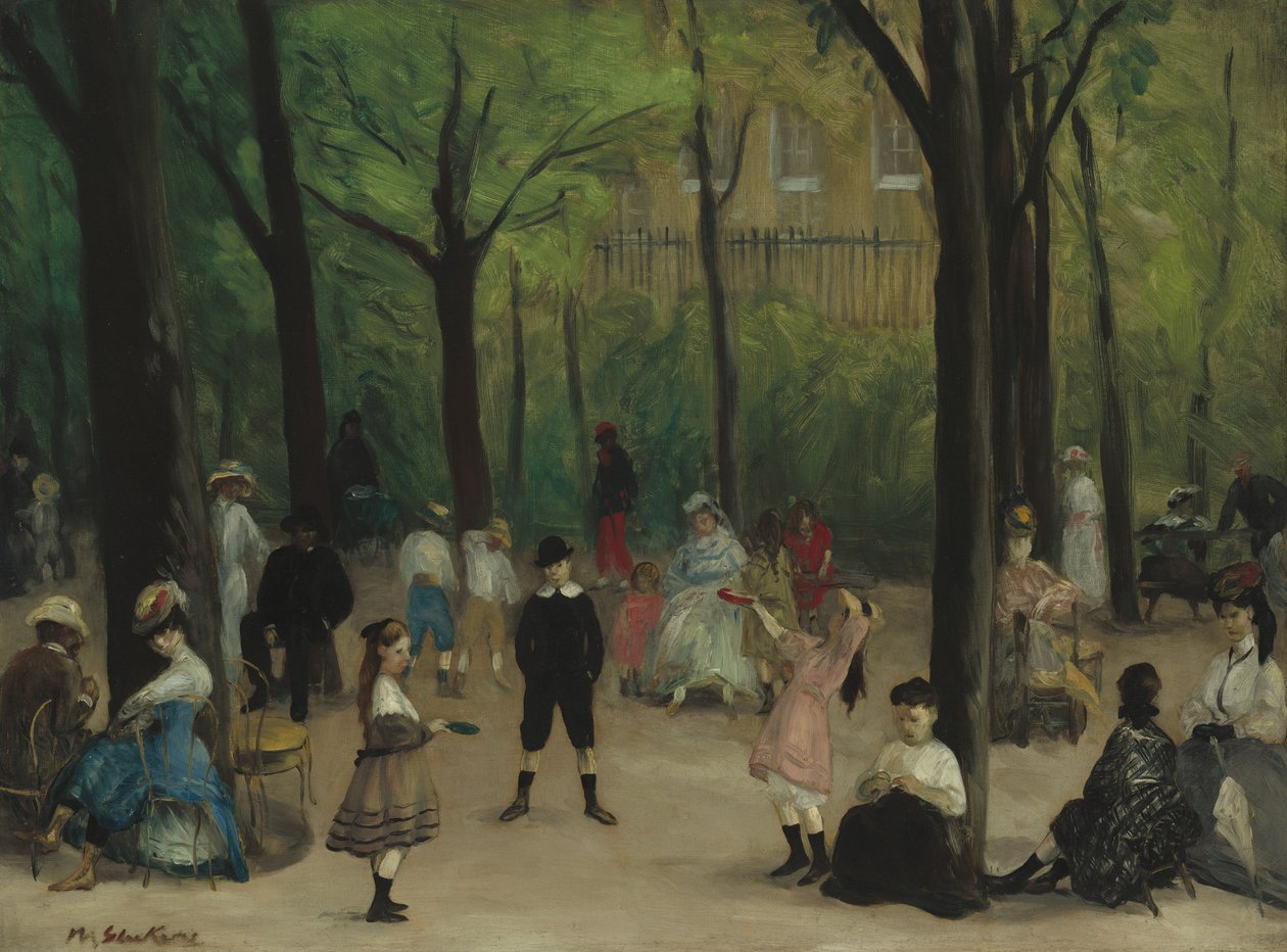 Jardines de Luxemburgo, 1906 de William James Glackens