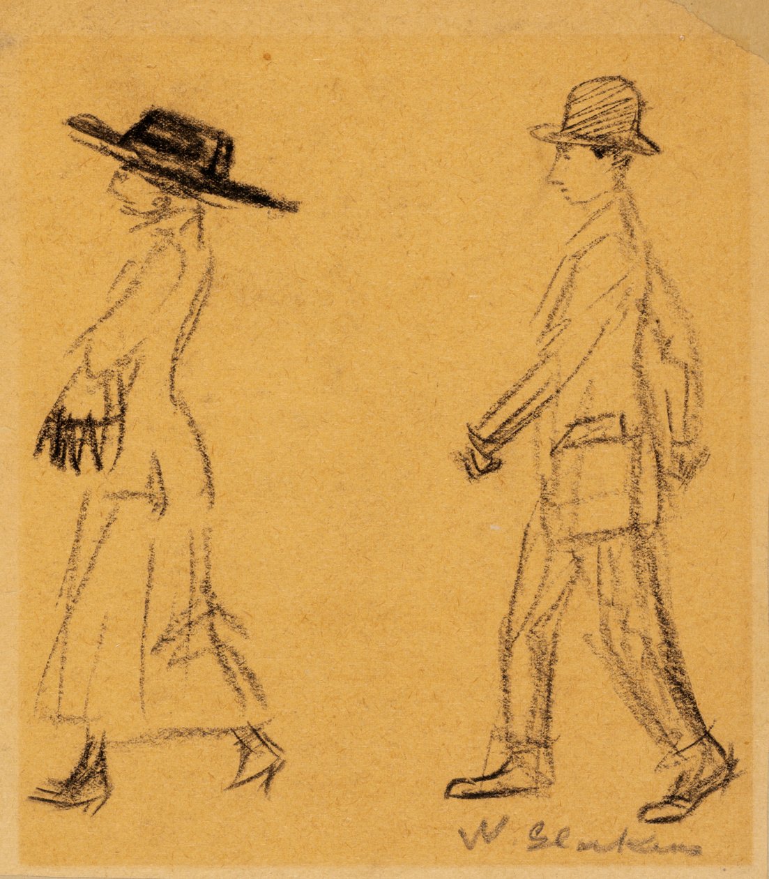 Hombre siguiendo a mujer de William James Glackens