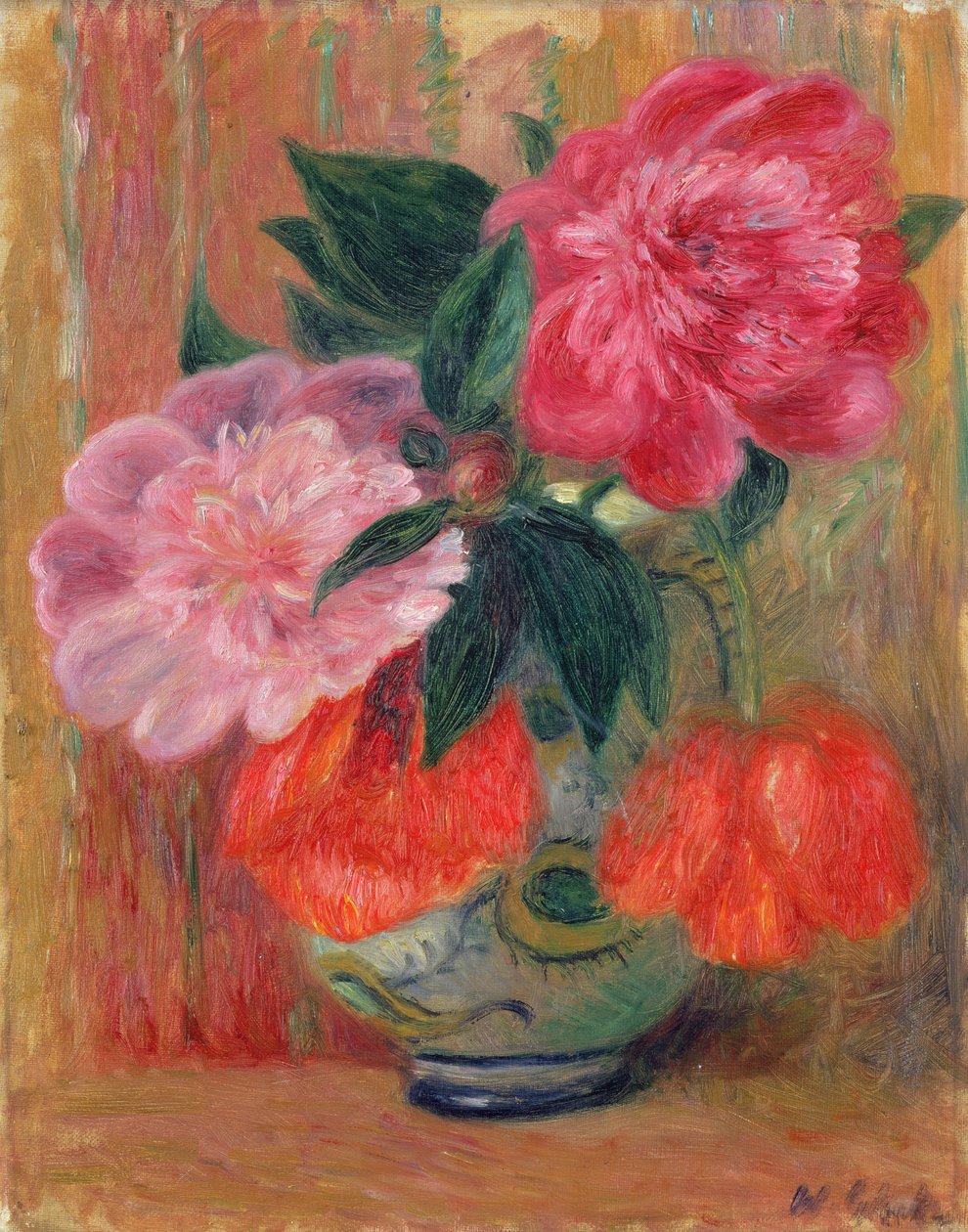 Amapolas y peonías de William James Glackens