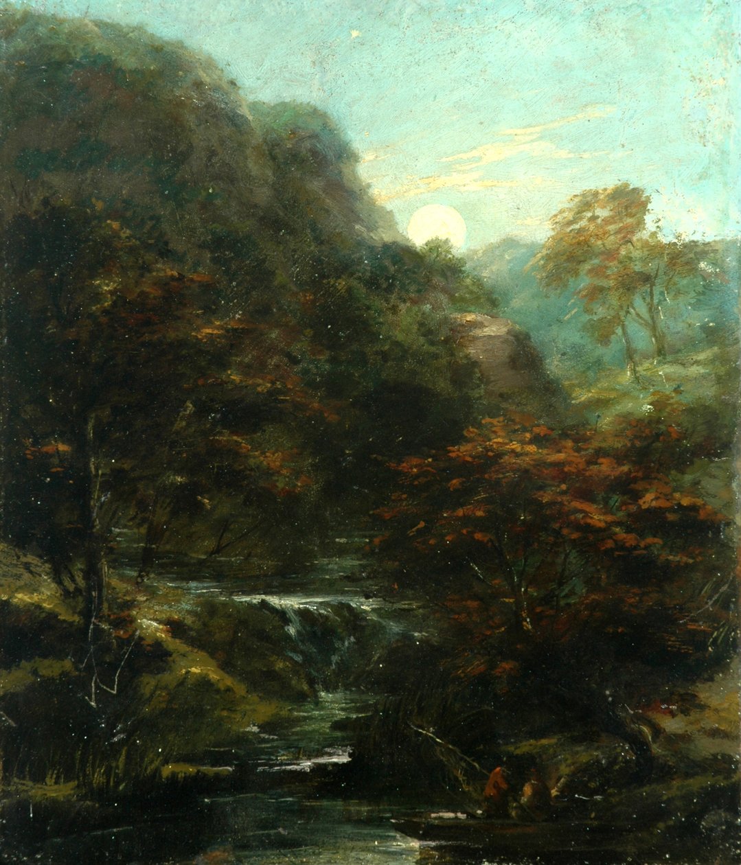 Atardecer en el río de William James Muller