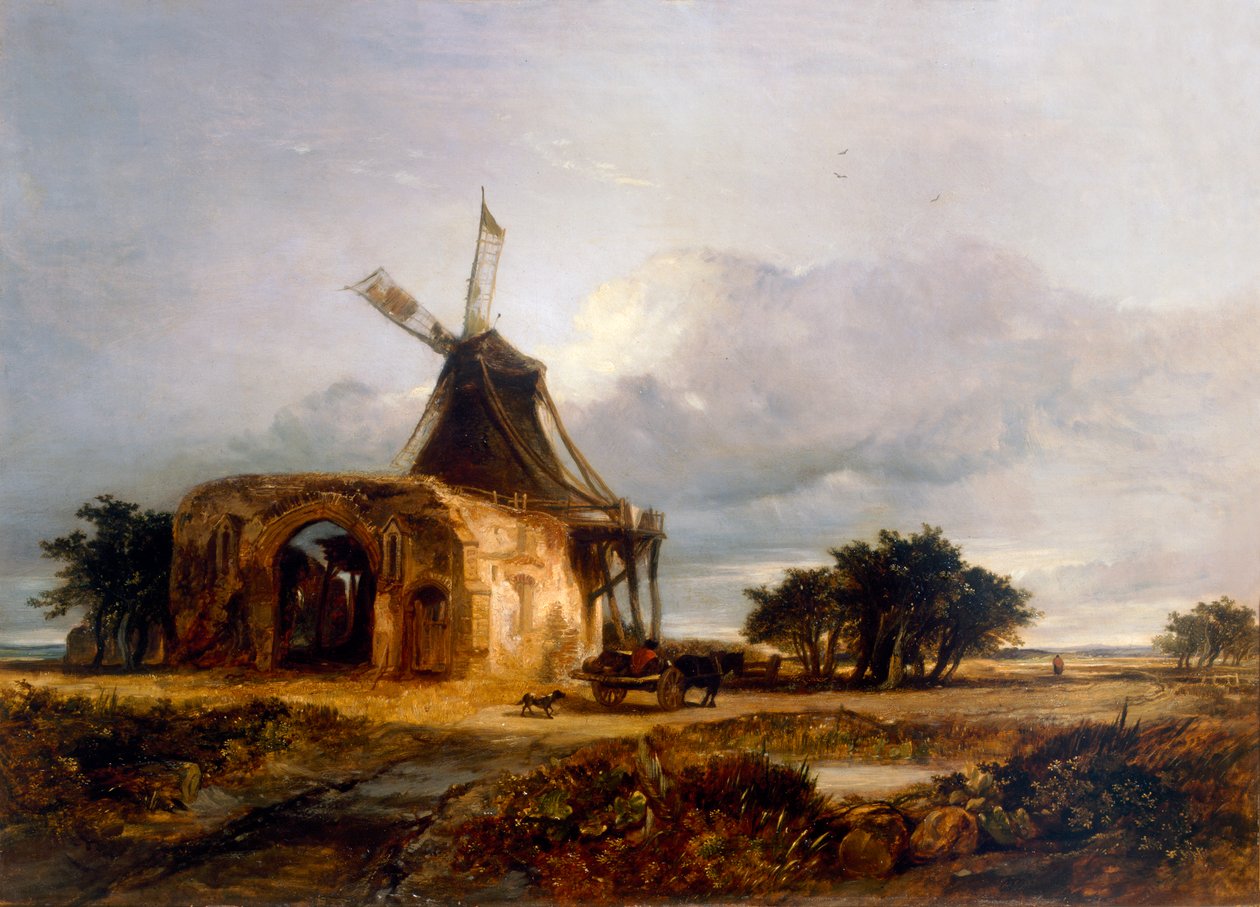 Abadía y molino de St Benet, Norfolk, 1833 de William James Muller