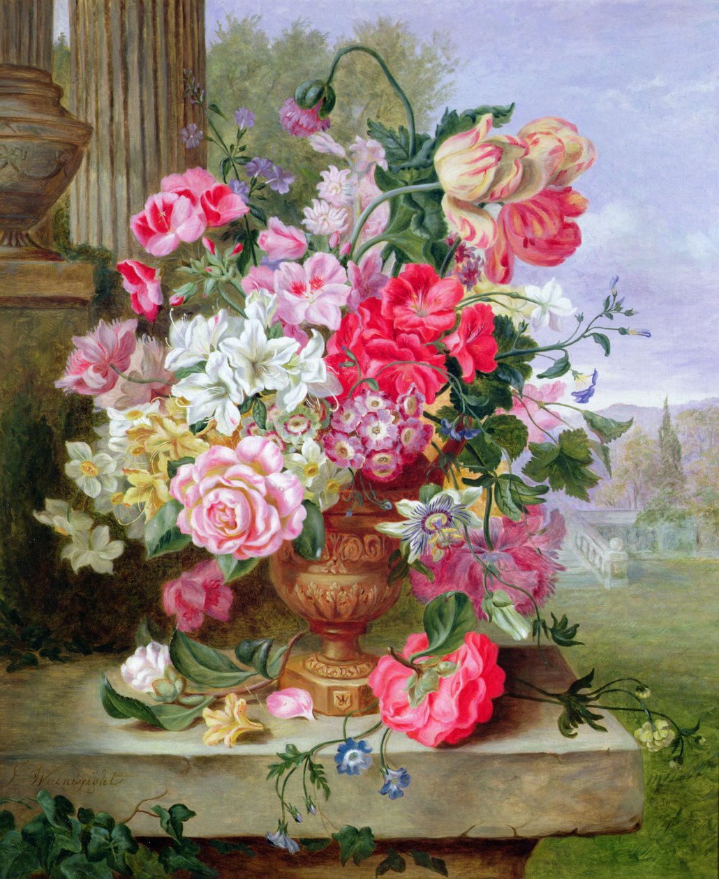 Naturaleza muerta de flores de John Wainwright