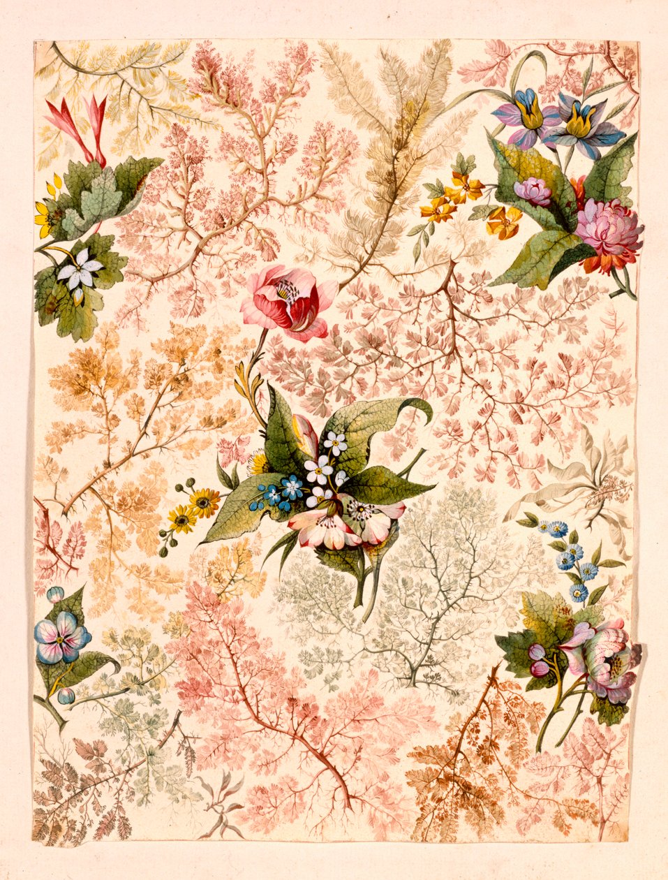Papel marmoleado de William Kilburn