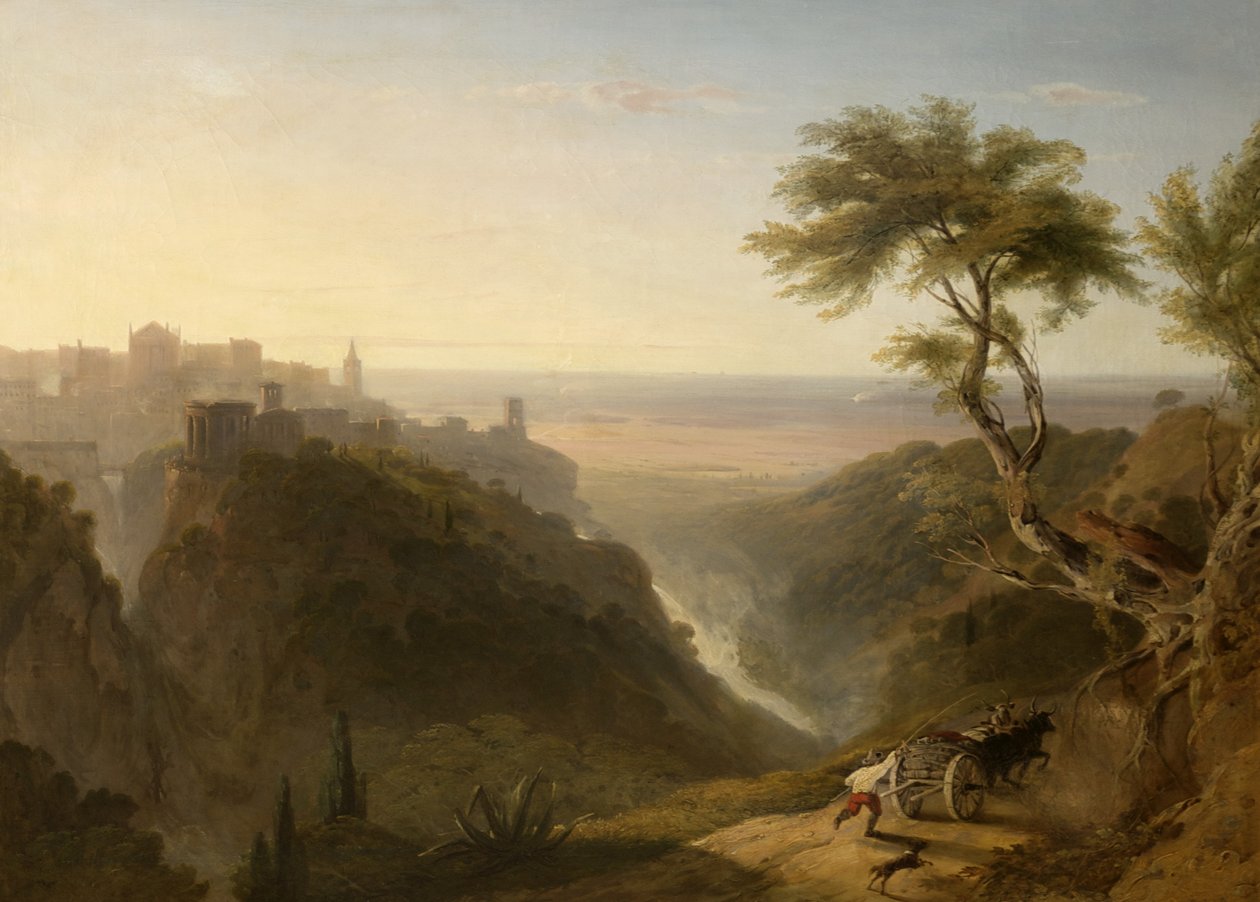 Una Vista Lejana de Tivoli de William Linton