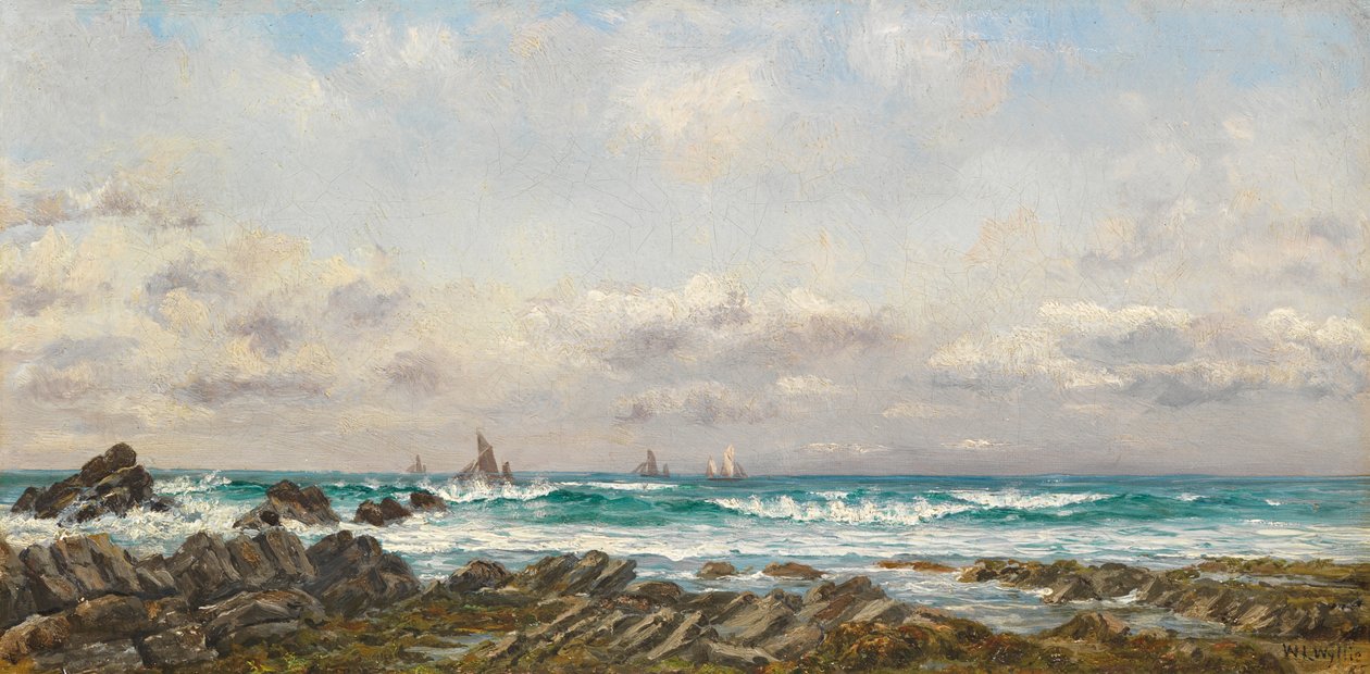 Barcos en el Mar, 1885 de William Lionel Wyllie