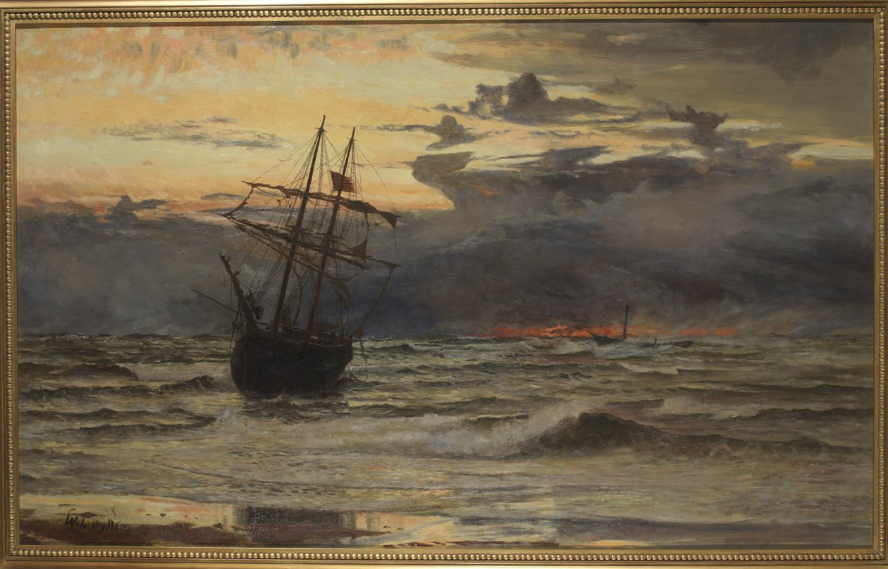 Amanecer Después de la Tormenta de William Lionel Wyllie