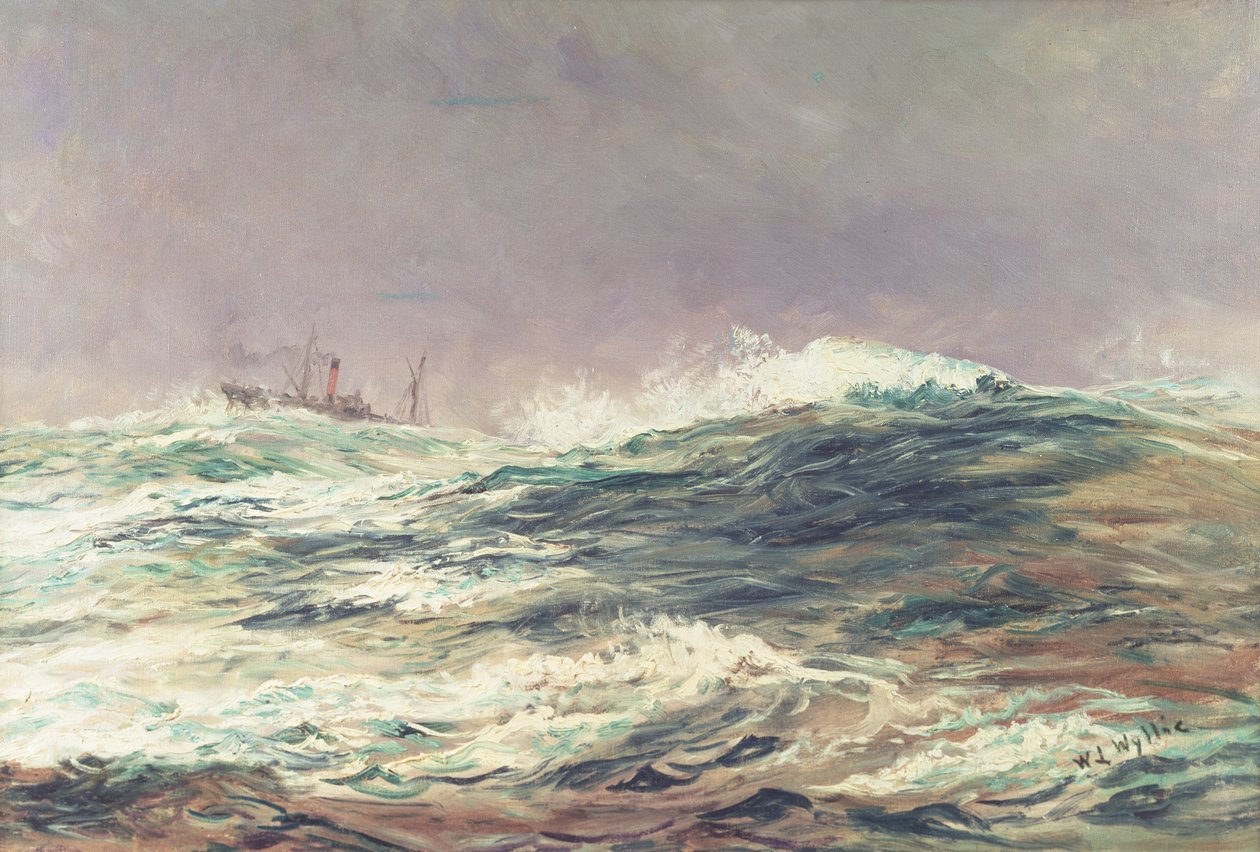 Marea baja, Long Reach, 1881 de William Lionel Wyllie