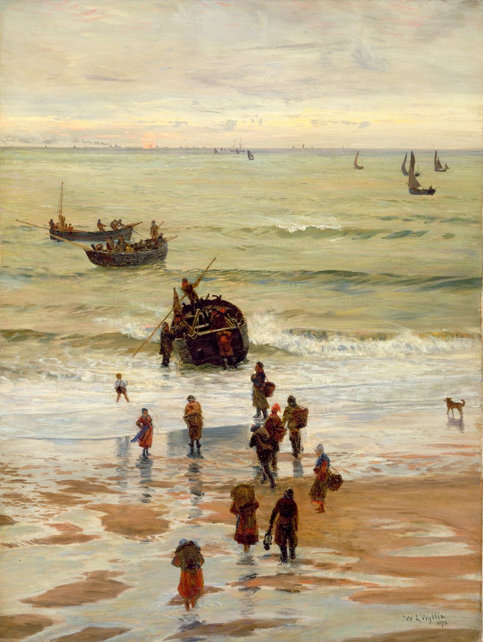 Barcos de pesca saliendo de Portel, 1872 de William Lionel Wyllie