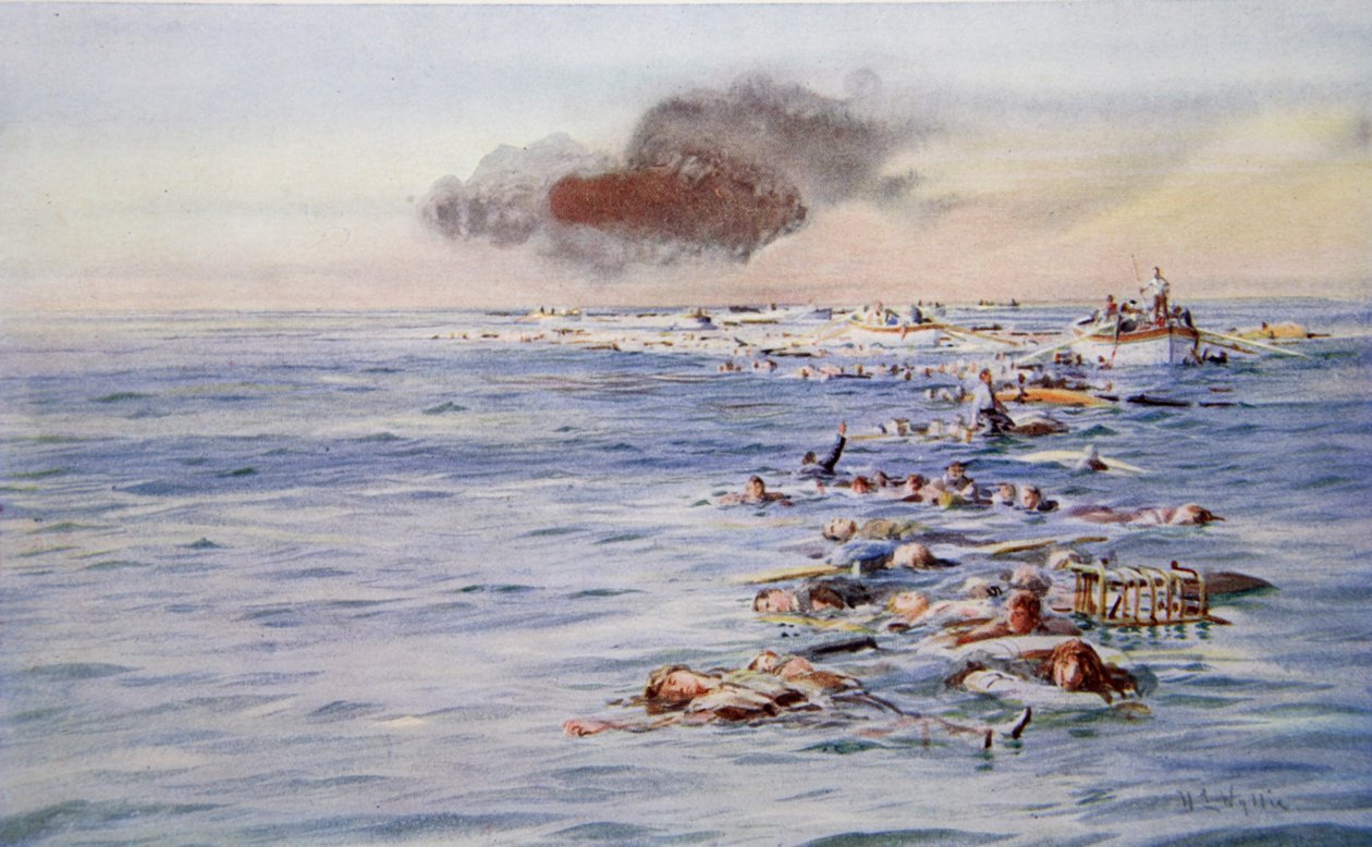 Las secuelas del Lusitania de William Lionel Wyllie