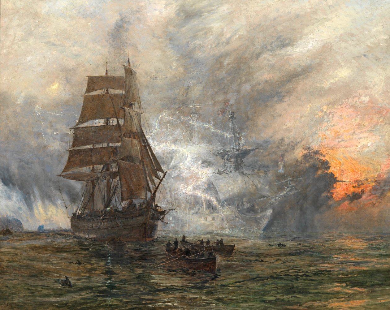 El barco fantasma, c.1889 de William Lionel Wyllie