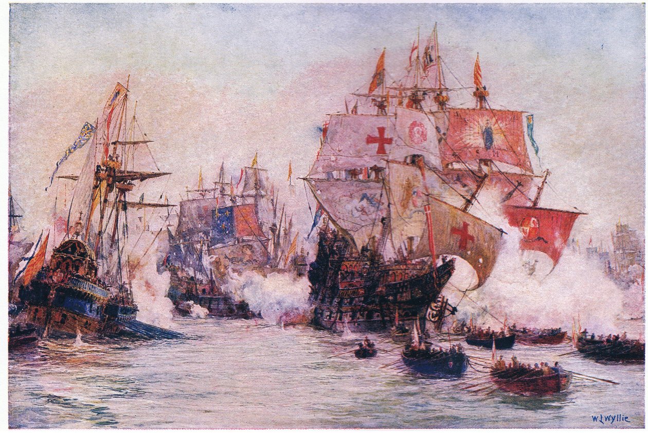 La Armada Española 1588 de William Lionel Wyllie