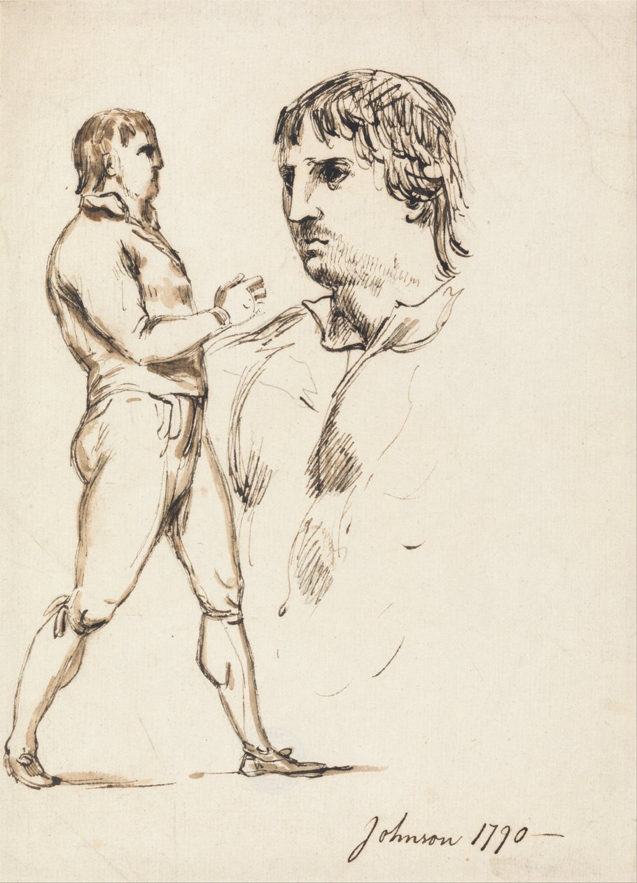 Retrato del Pugilista Johnson de William Lock Ii