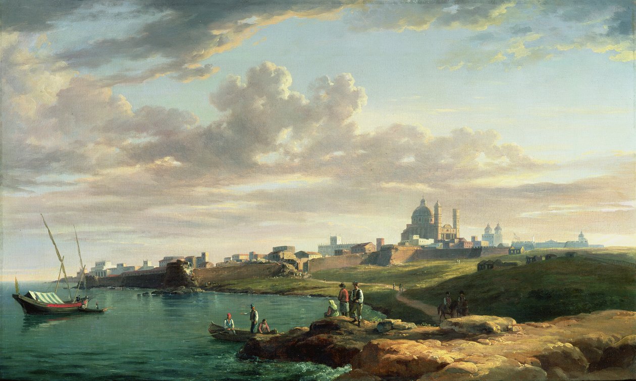 Una vista de Montevideo de William Marlow