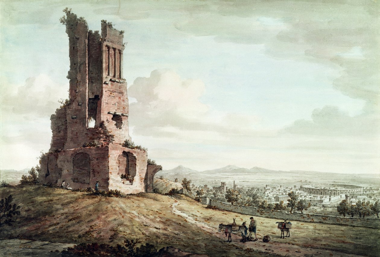 Nimes, desde la Tour Magne, c.1765-68 de William Marlow