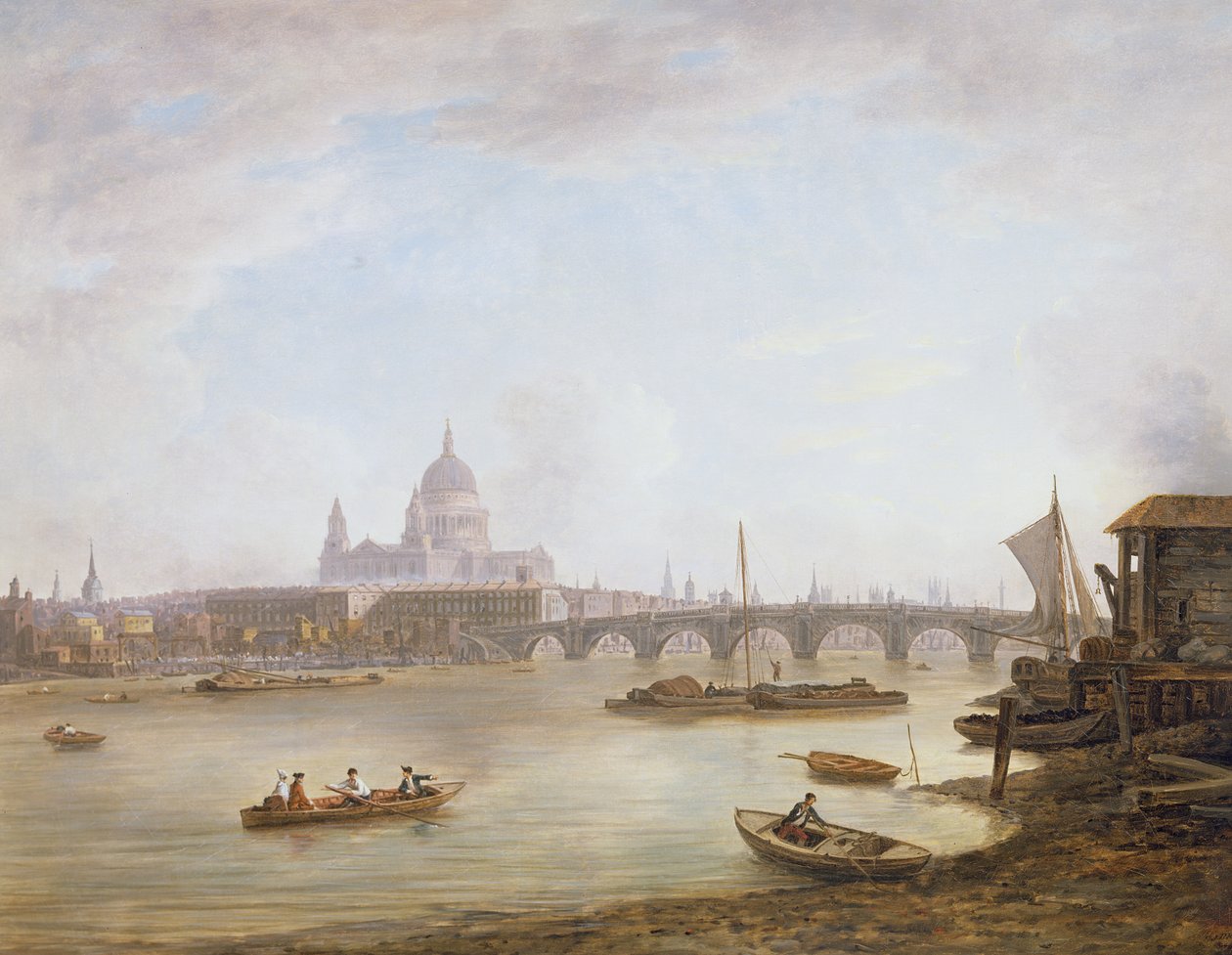 San Pablo y el Puente de Blackfriars de William Marlow