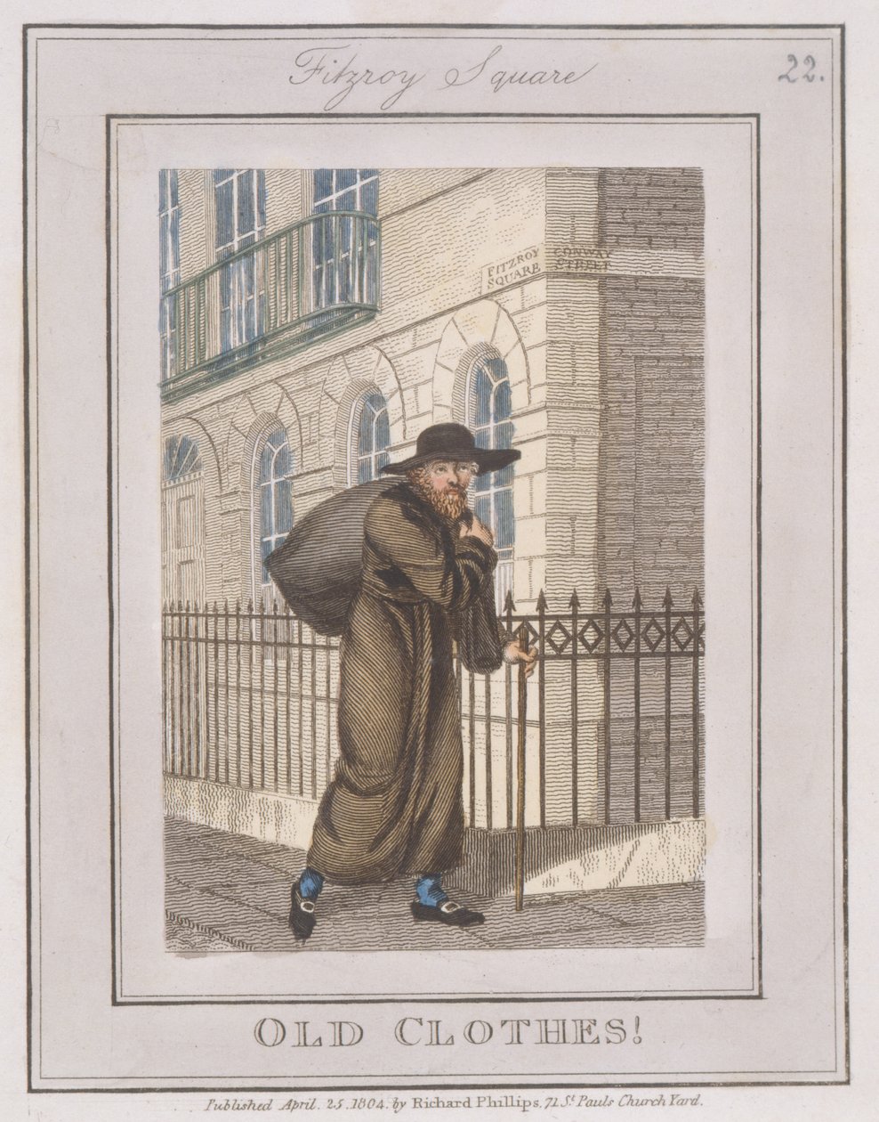 Ropa vieja, de Descripción de las Placas, Representando a los Comerciantes Ambulantes de Londres... de William Marshall after Craig