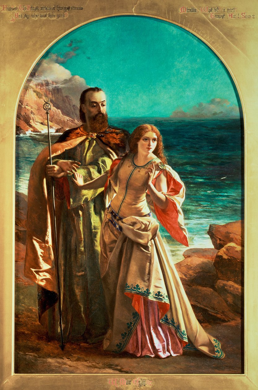 Próspero y Miranda de William Maw Egley