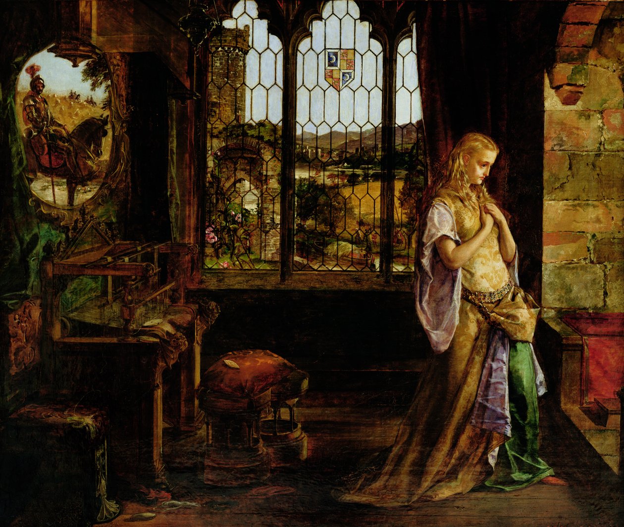 La dama de Shalott, 1858 de William Maw Egley