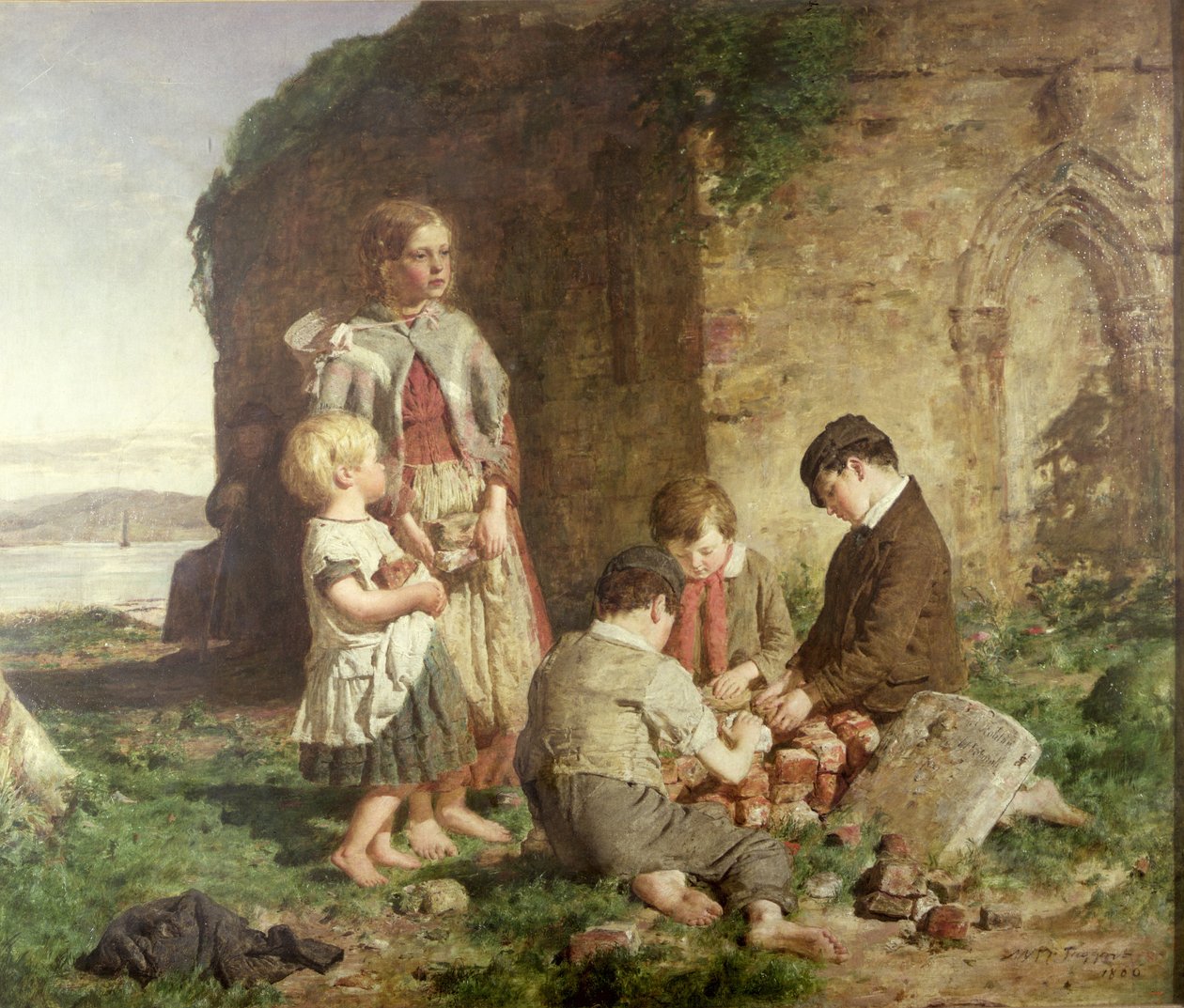 El Pasado y el Presente, 1860 de William McTaggart