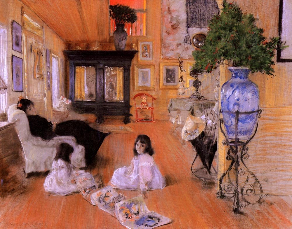 Salón en Shinnecock de William Merritt Chase