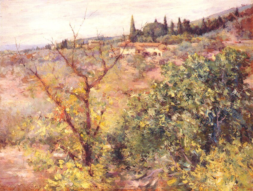 Vista de Fiesole de William Merritt Chase
