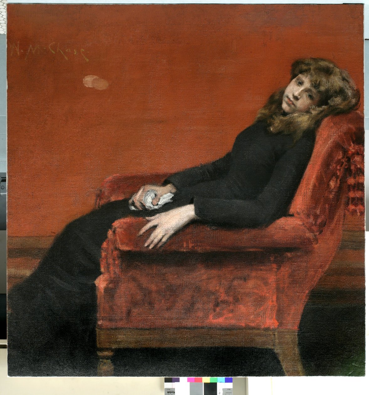 La joven huérfana de William Merritt Chase