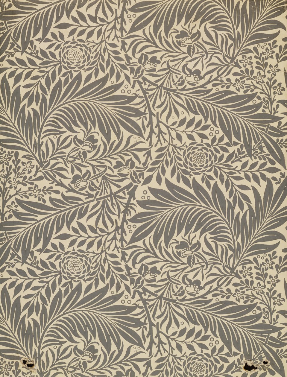 Espuela de caballero, diseño de papel tapiz, 1872 de William Morris