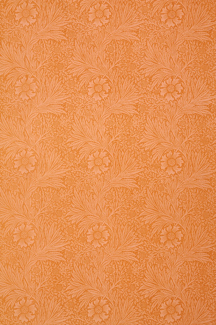 Diseño textil de caléndula de William Morris