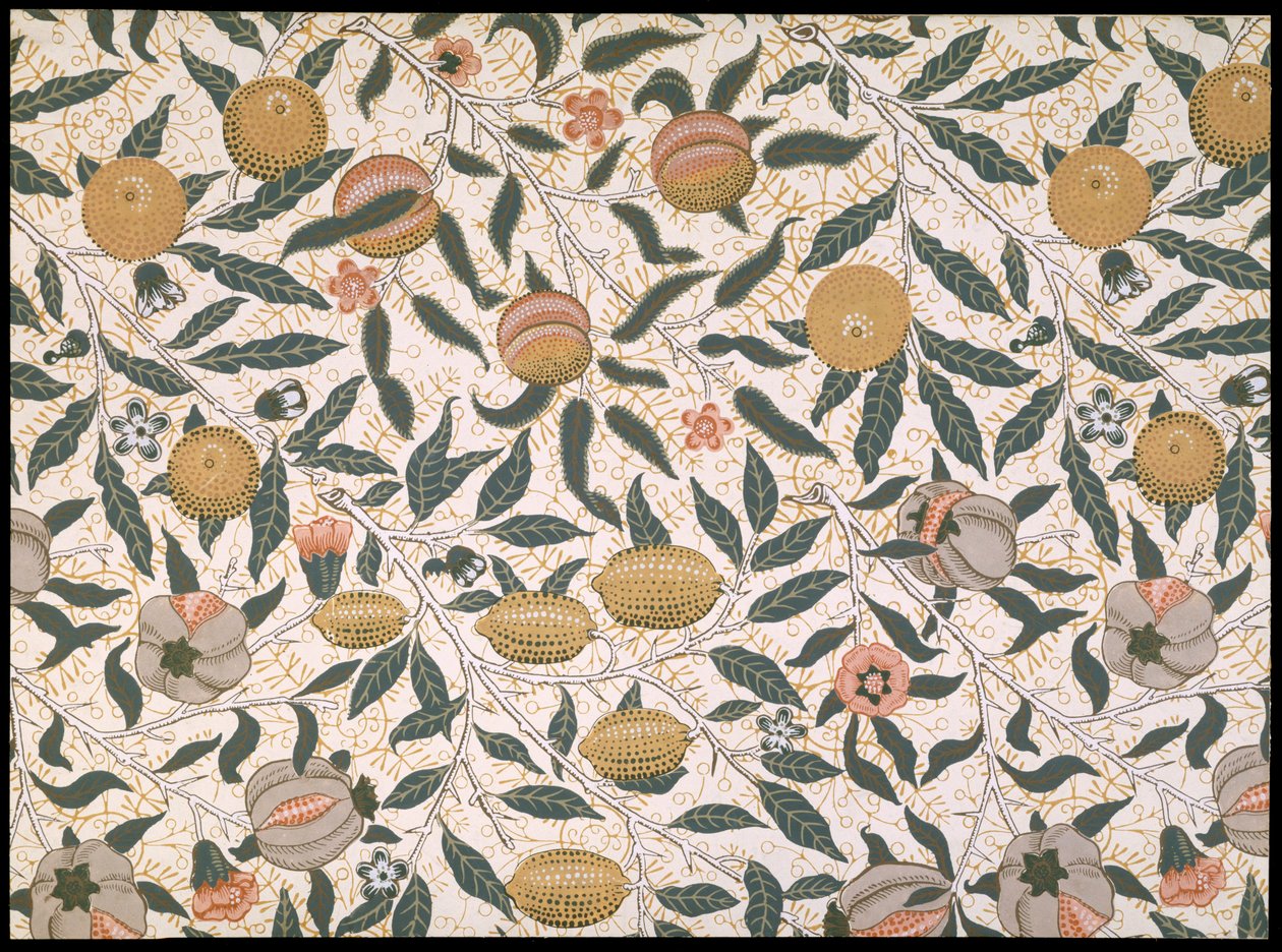 Granada, diseño para papel tapiz, 1866 de William Morris