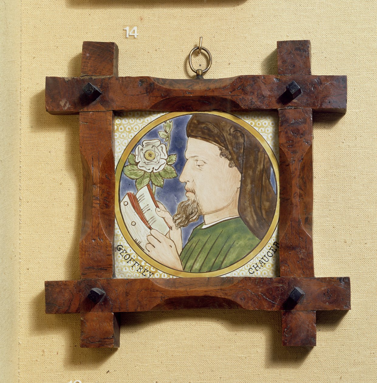Retrato de Geoffrey Chaucer (c.1340-1400) de William Morris