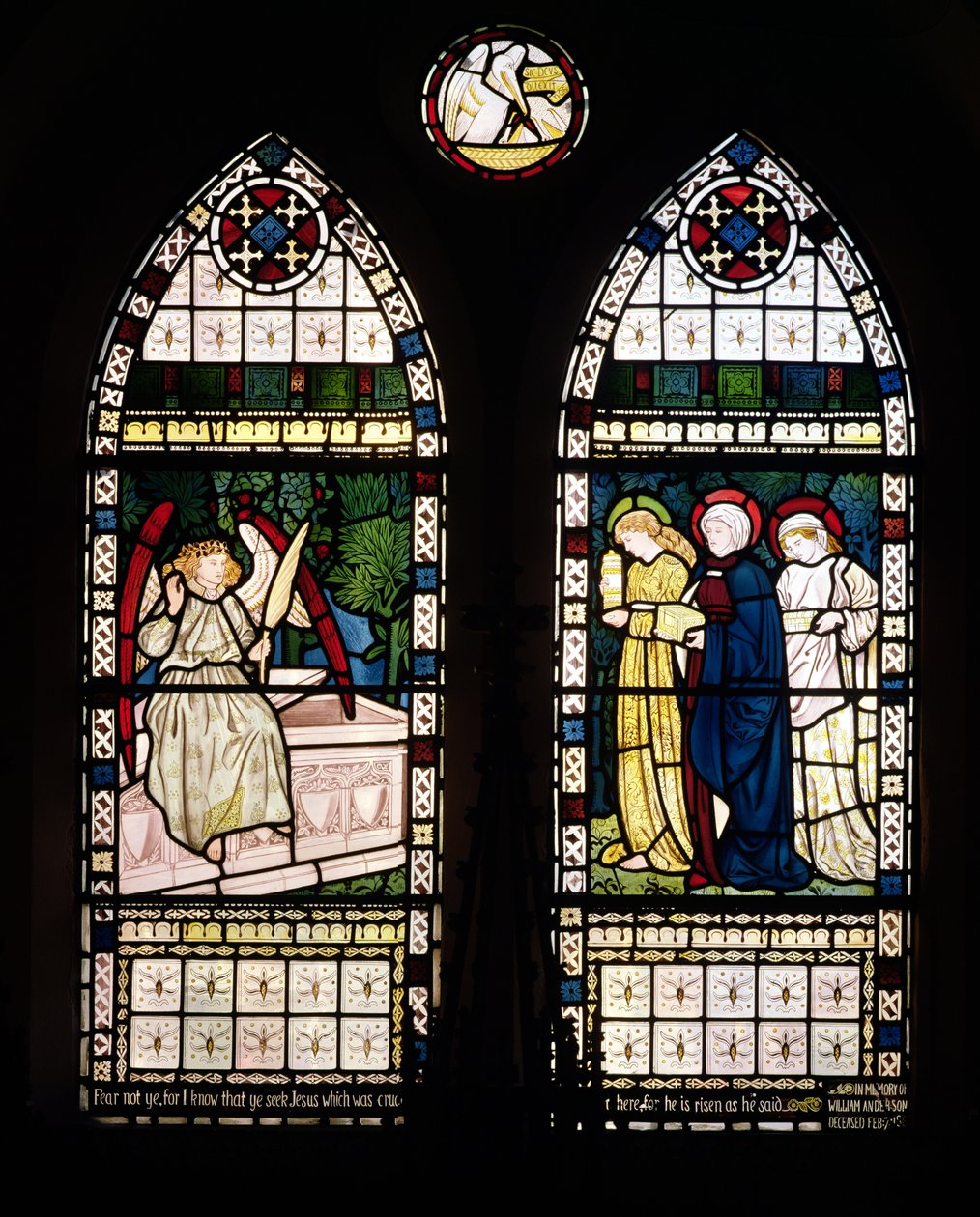 Las tres Marías en el sepulcro, 1862 de William Morris