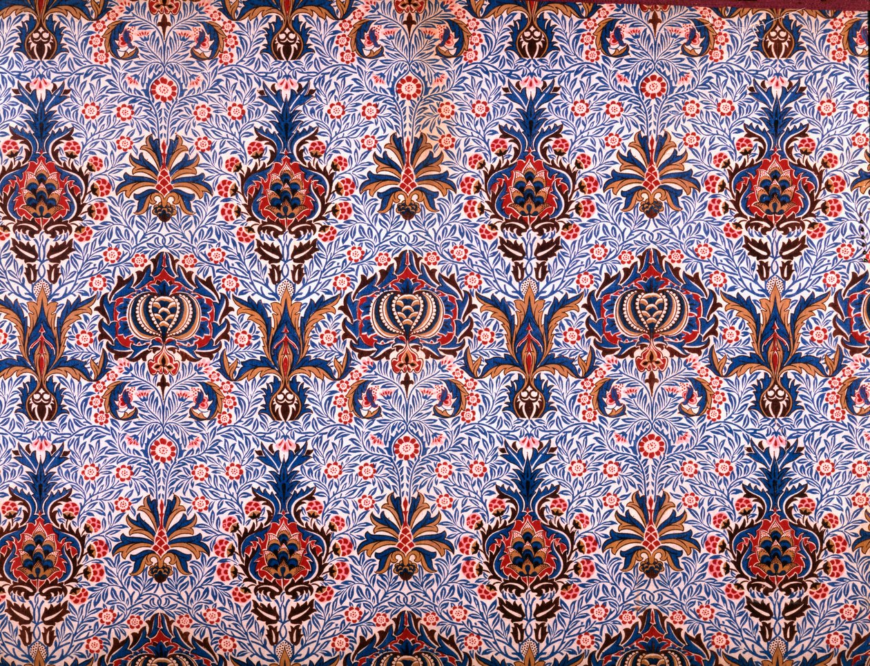 Diseño de papel tapiz, 1877 de William Morris