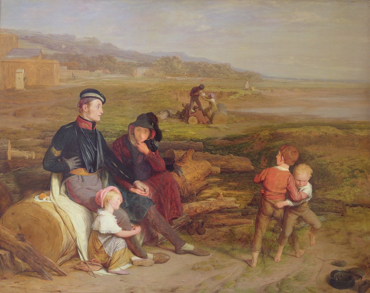 El convaleciente de la batalla de Waterloo, 1822 de William Mulready