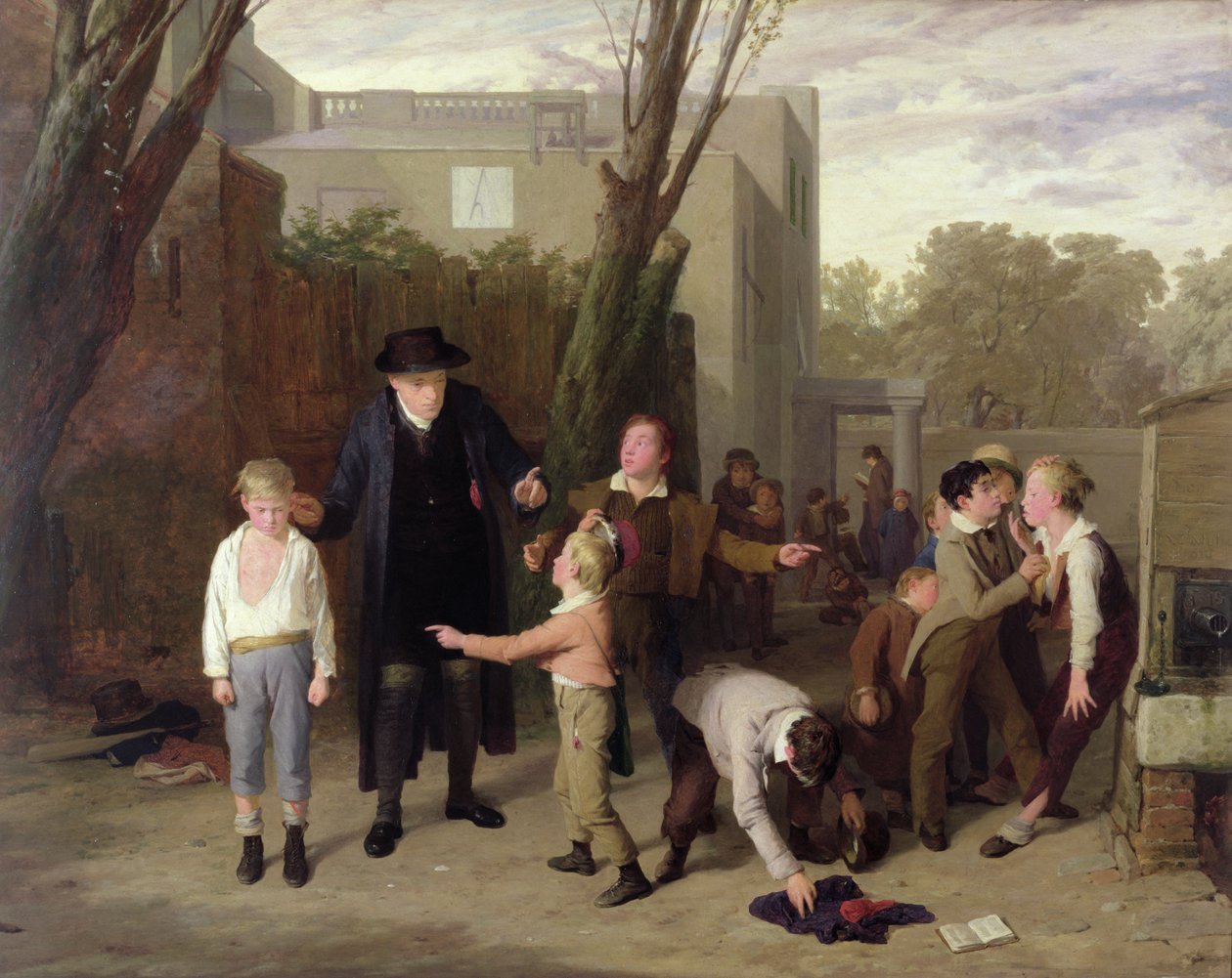La pelea interrumpida, 1815-16 de William Mulready