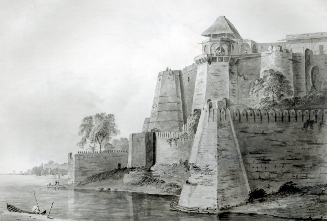 Fuerte en el río Yamuna, India de William Orme