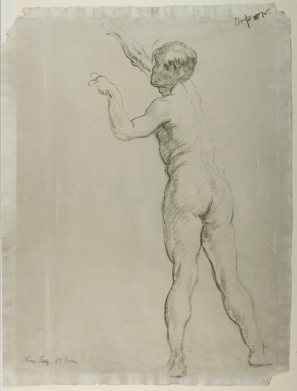 Desnudo Masculino de Pie de William Orpen
