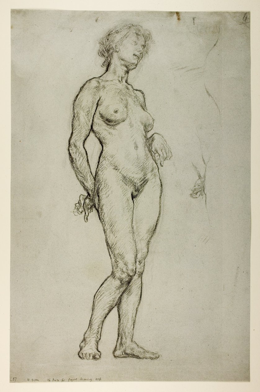 Estudio de una figura femenina, 1898 de William Orpen