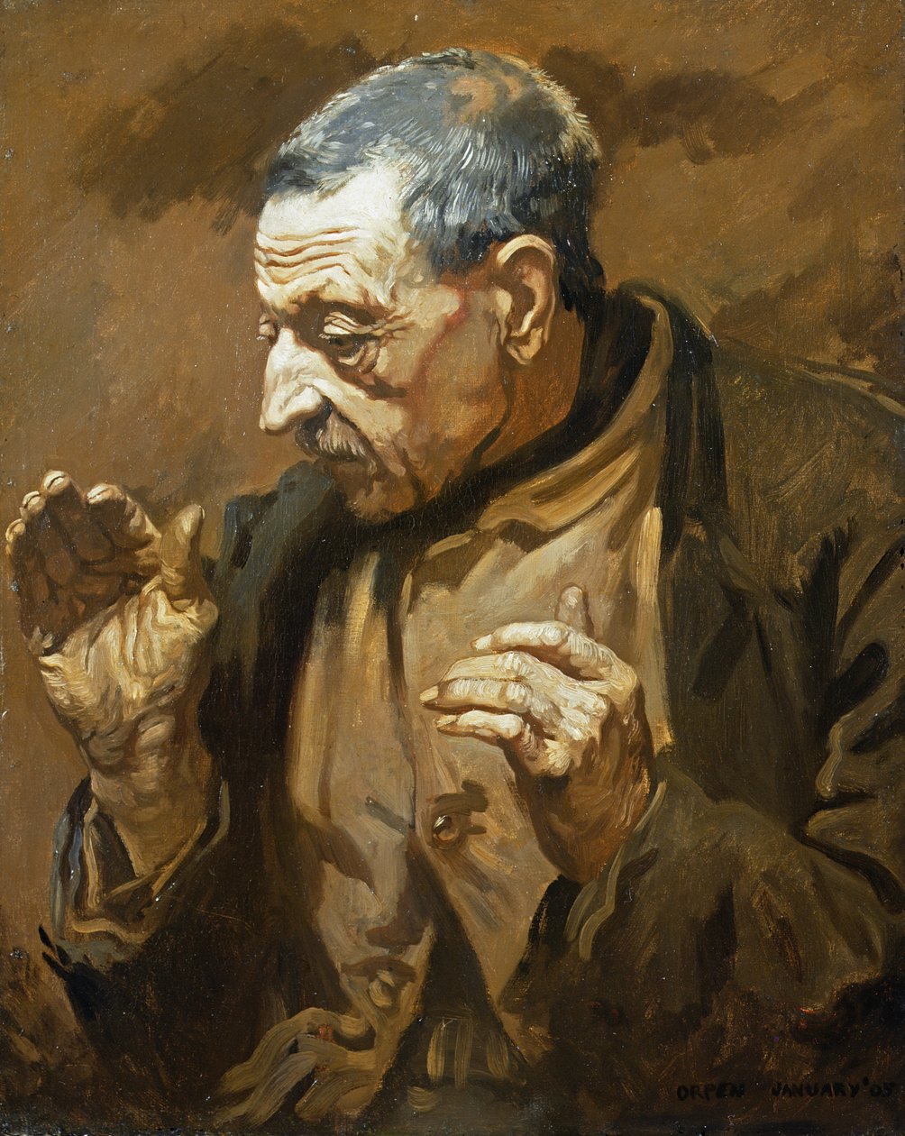 El Papamoscas, 1905 de William Orpen