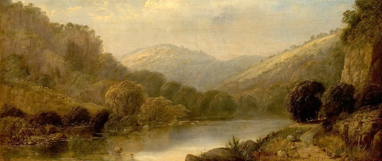 Agujas de Dovedale, Derbyshire, 1843 de William Parrott