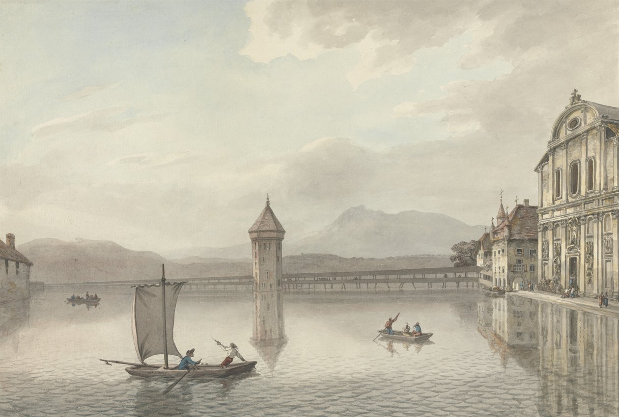 Una vista en Lucerna de William Pars