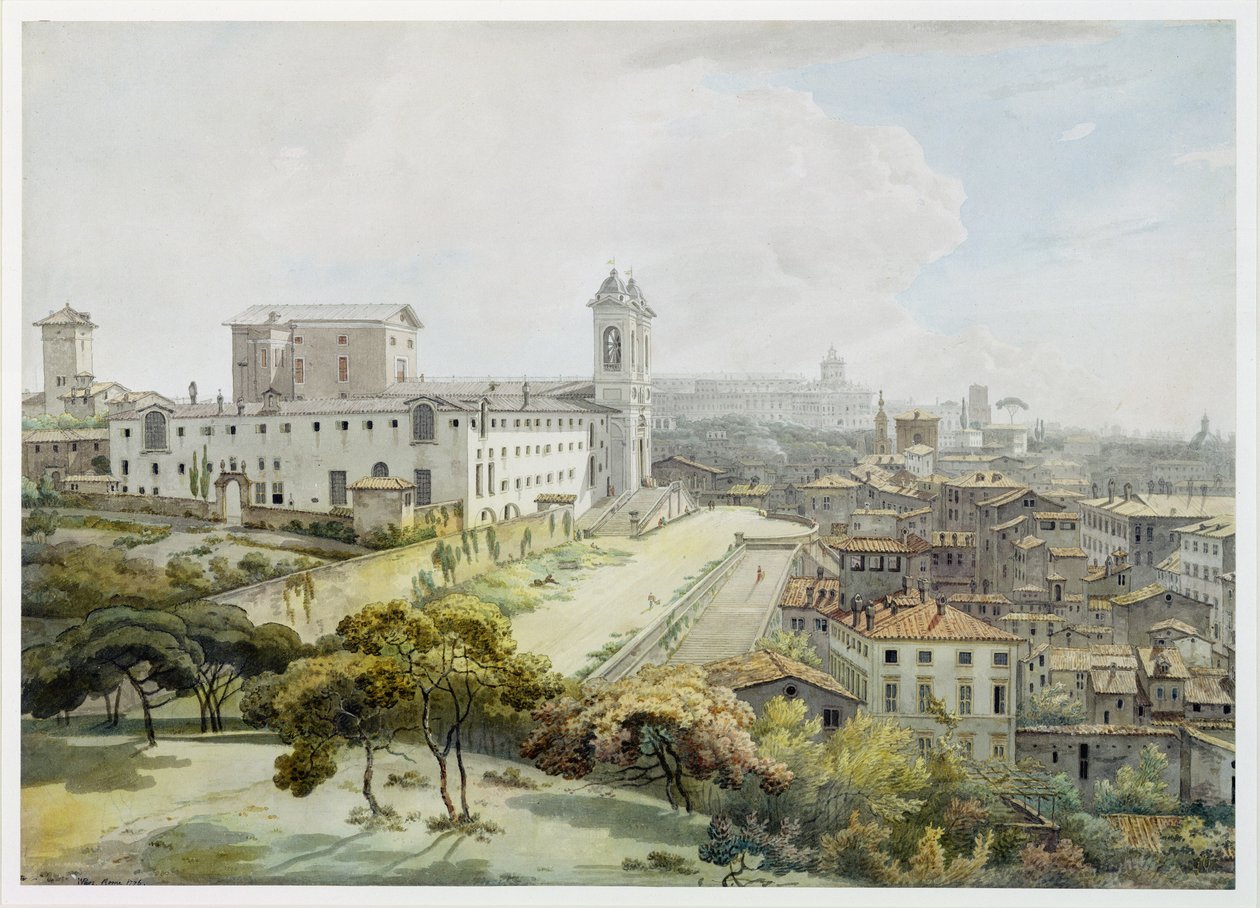 Vista de Roma desde el Pincio, 1776 de William Pars