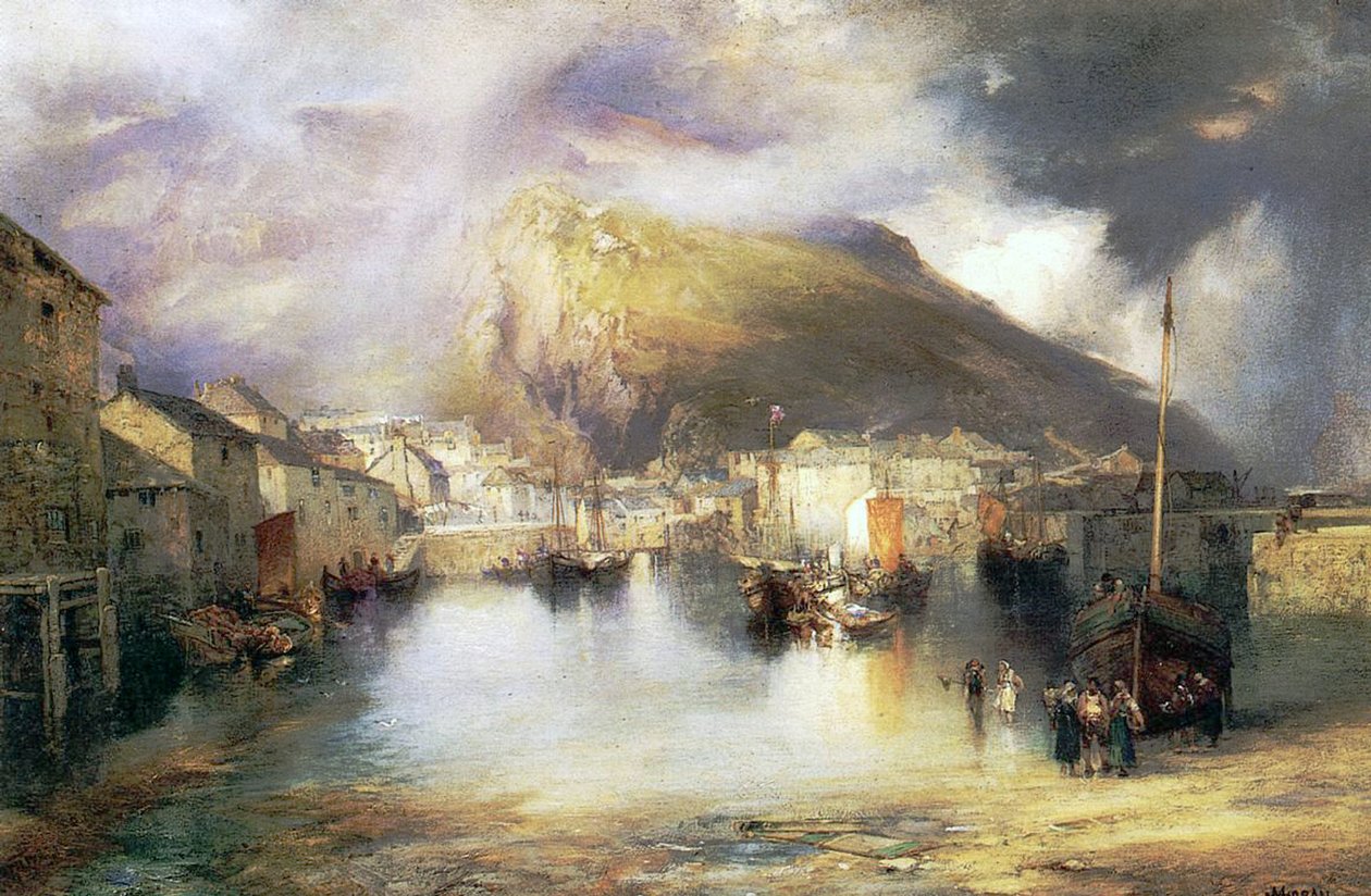 Polperro, Cornualles, 1907 de William Penn Morgan