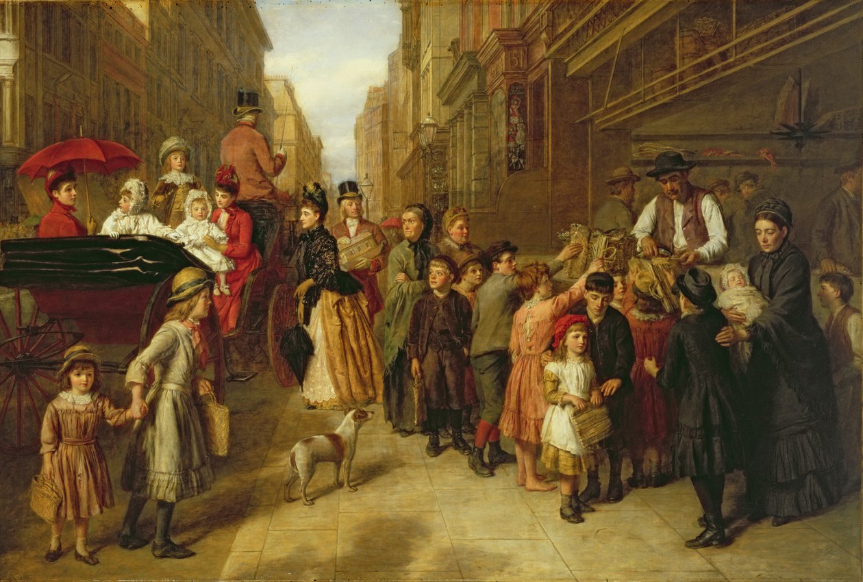 Pobreza y riqueza, 1888 de William Powell Frith