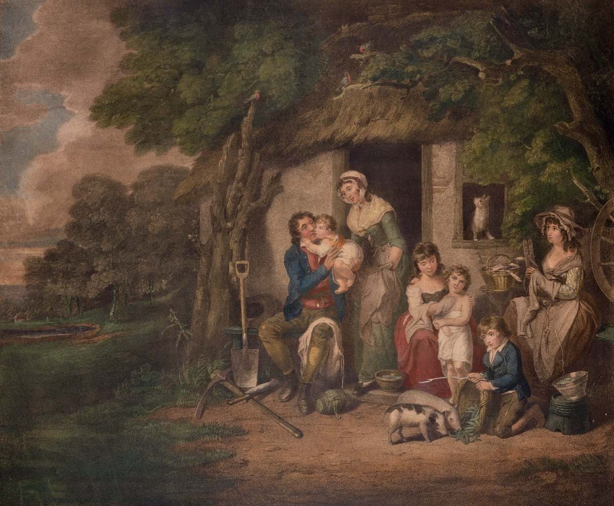 Sábado por la Noche, 1795 de William Redmore Bigg