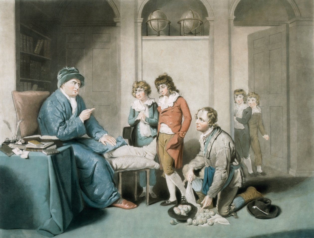 Los Fugitivos, grabado por William Ward de William Redmore Bigg