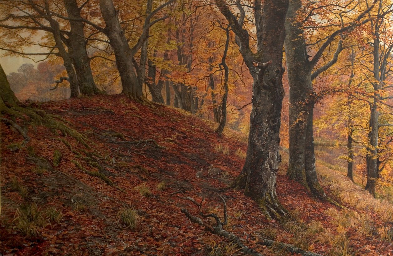 En la Caída de la Hoja, Parque Arundel, Sussex de William Samuel Jay