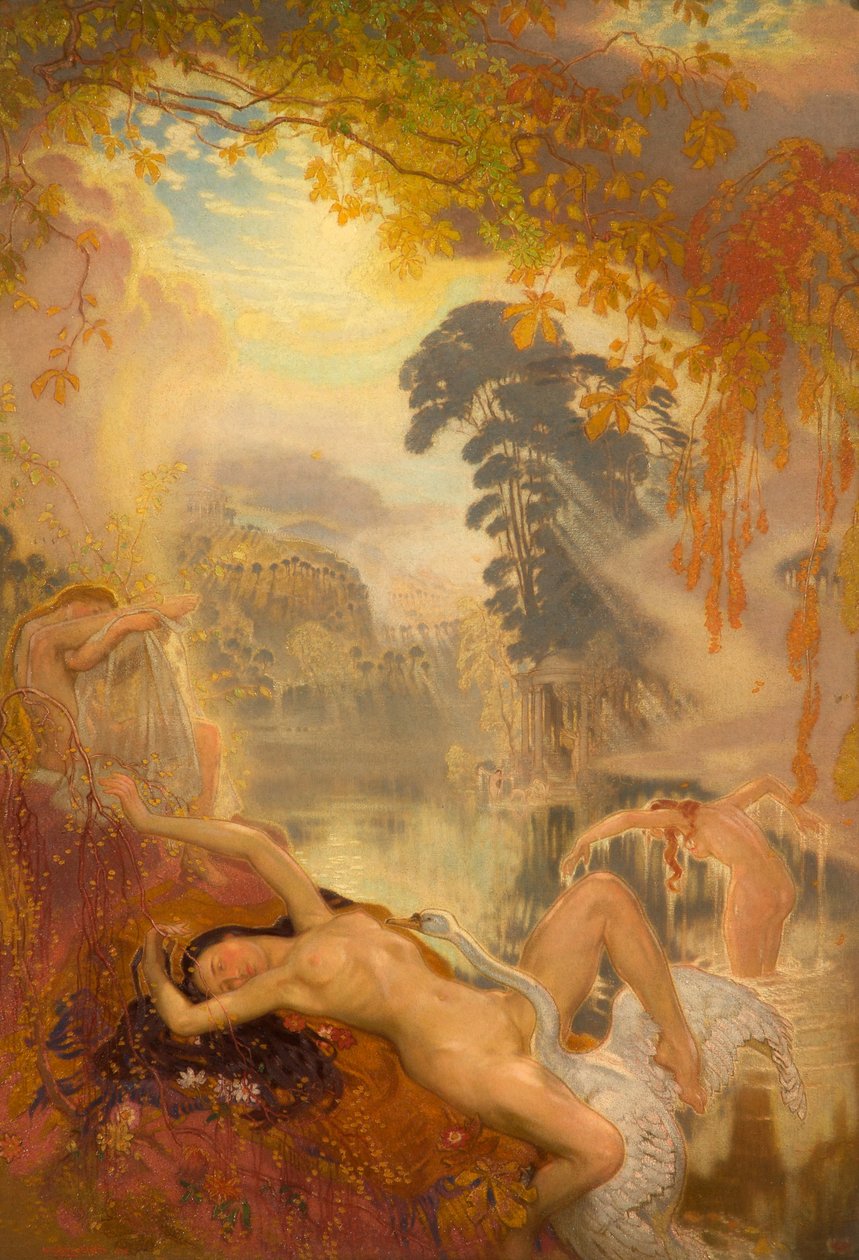 Leda y el cisne, 1928 de William Shackleton