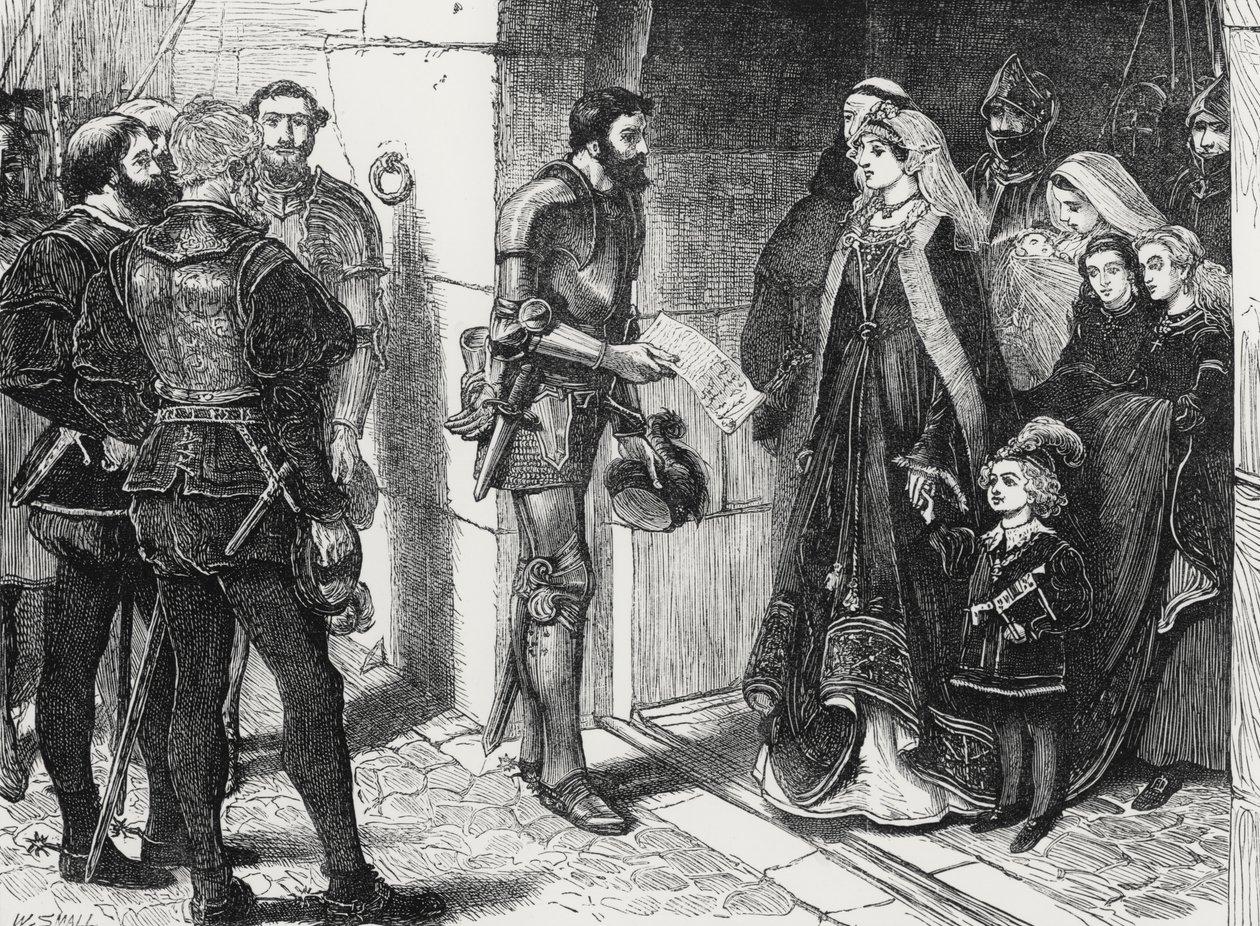 Pares Escoceses Exigiendo los Hijos de la Reina Margarita de William Small