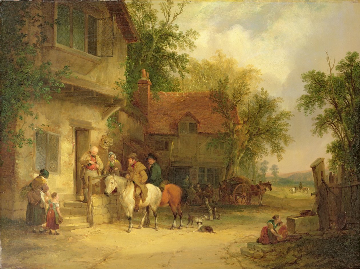 Una Posada en el Bosque, 1841 de William Snr. Shayer