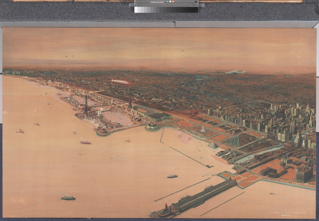 Vista del horizonte de Chicago - Siglo de Progreso de William Starbuck Macy
